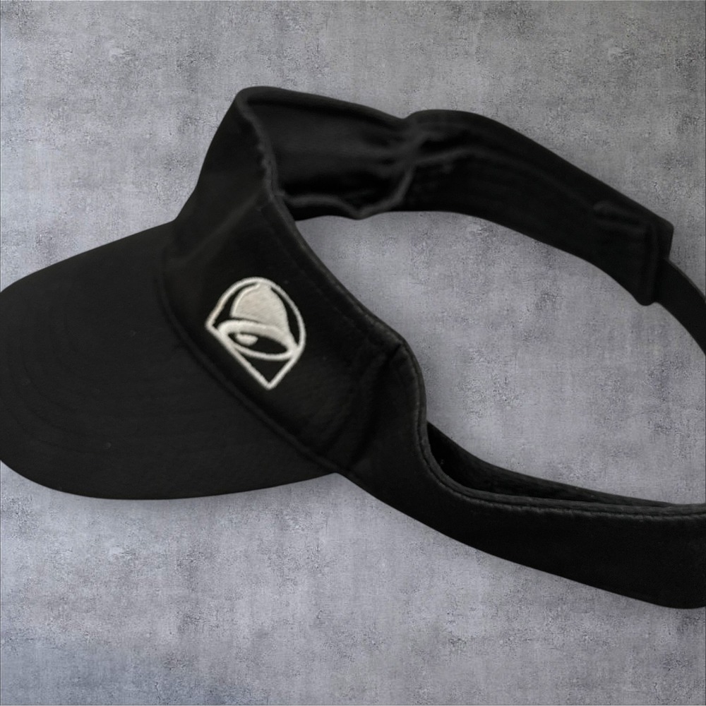 Taco Bell Visor OSFA Black Embroidered Logo Snapback Mesh Hat